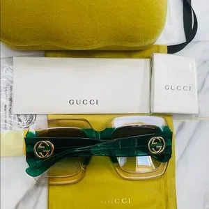 Gucci | Accessories | Gucci Multi Green Sunglasses From The  display picture 3